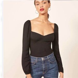 Reformation Reign top/ sz 2/ black